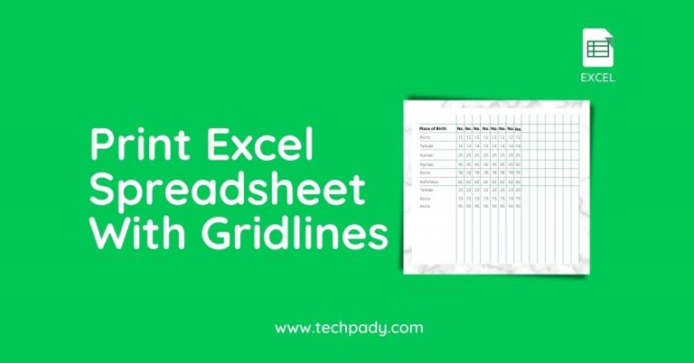 How to Print Excel Spreadsheet With Lines (Gridlines)