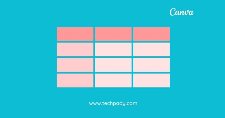 How to create a table chart in Canva